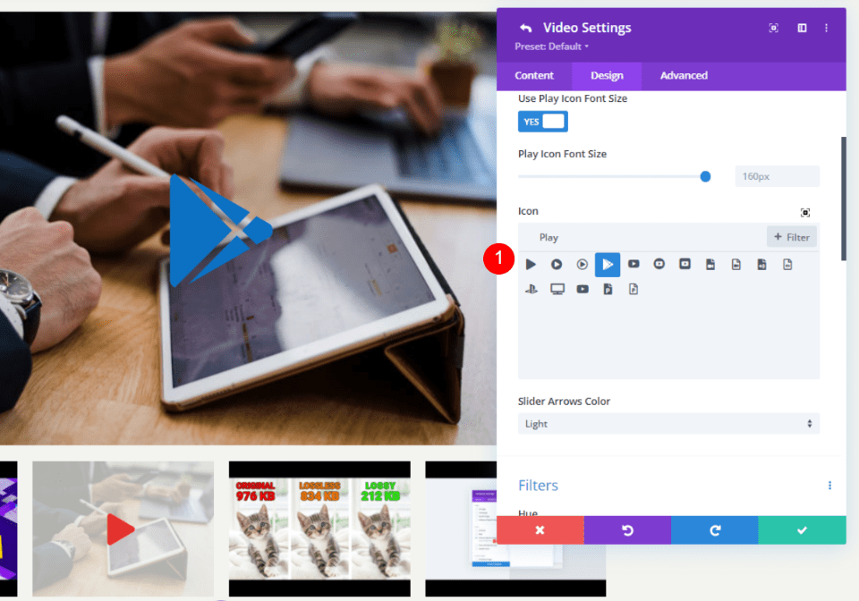 Style the Video Slider Module Slides