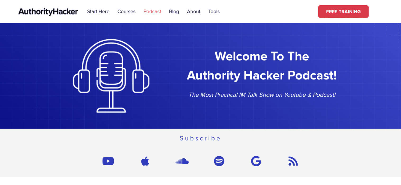 The AuthorityHacker Podcast shares SEO expertise. 