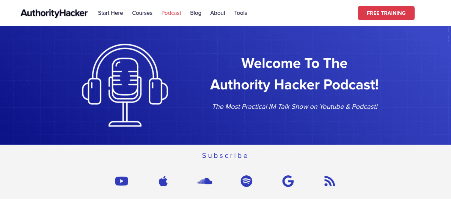 The AuthorityHacker Podcast shares SEO expertise.