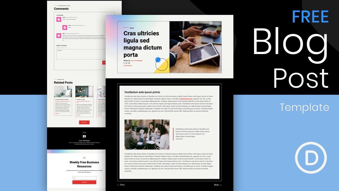 Download a FREE Blog Post Template for Divi’s Consultant Layout Pack