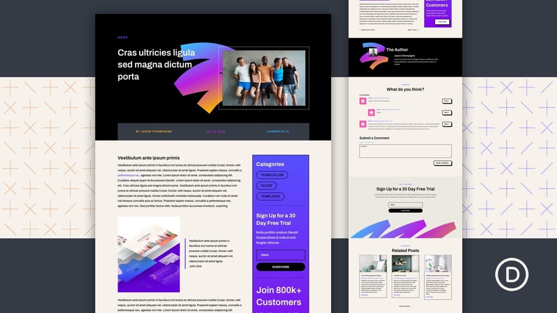 Download a FREE Blog Post Template for Divi’s Software Layout Pack