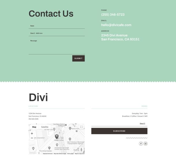 Get a FREE Cafe Layout Pack for Divi