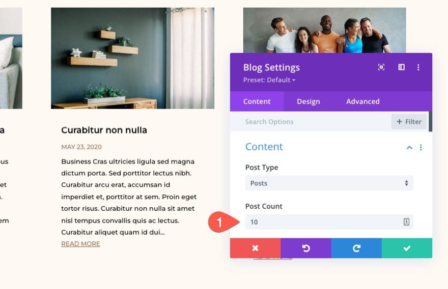 change number of columns for divi blog module with CSS Grid