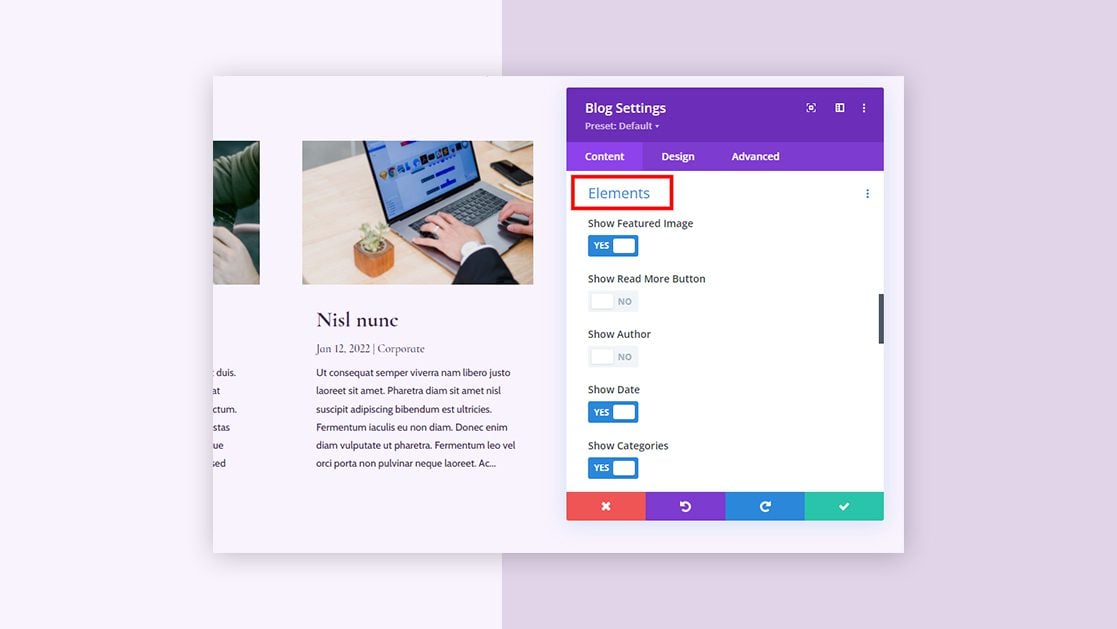 8 Post Element Display Combinations for Divi’s Blog Module