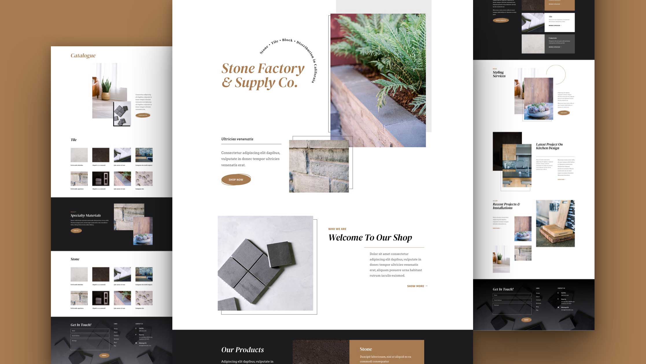 Get a FREE Stone Factory Layout Pack for Divi