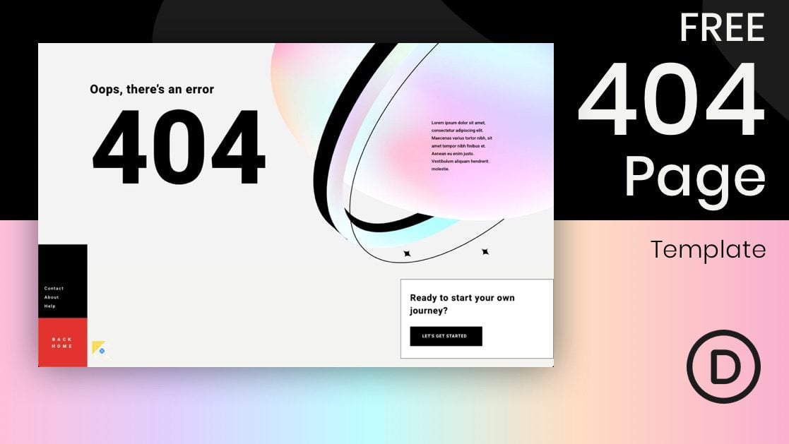 Get a FREE 404 Page Template for Divi’s Consultant Layout Pack