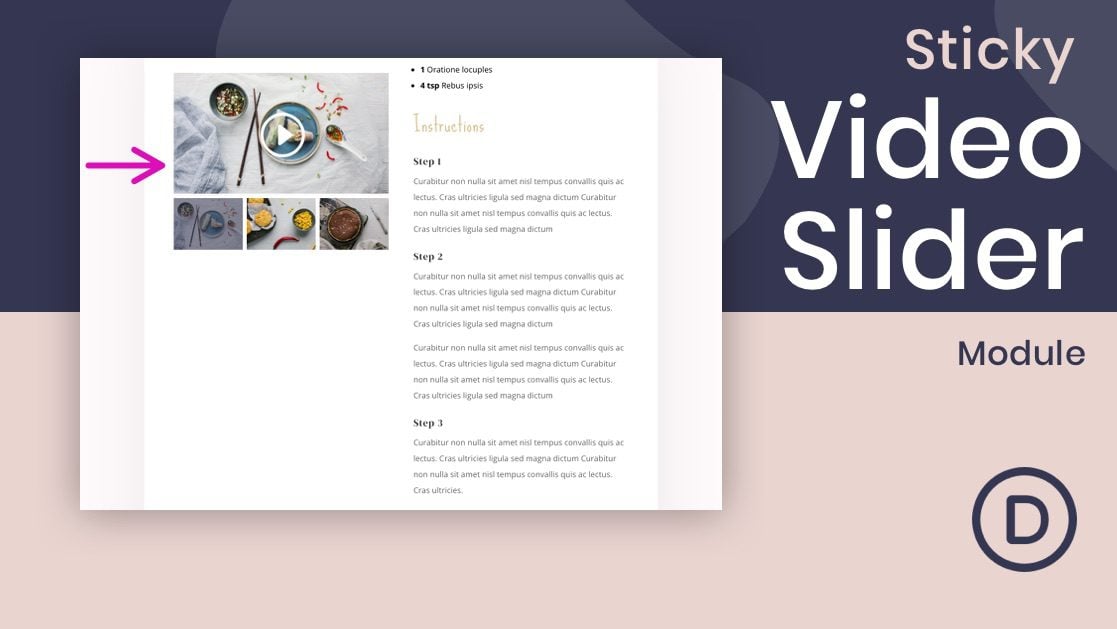 How to Create a Sticky Video Slider with Divi