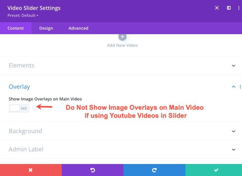 divi sticky video slider