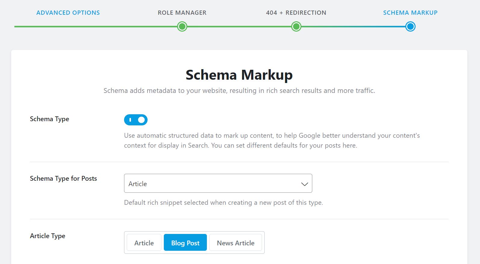 Advance Schema Markup