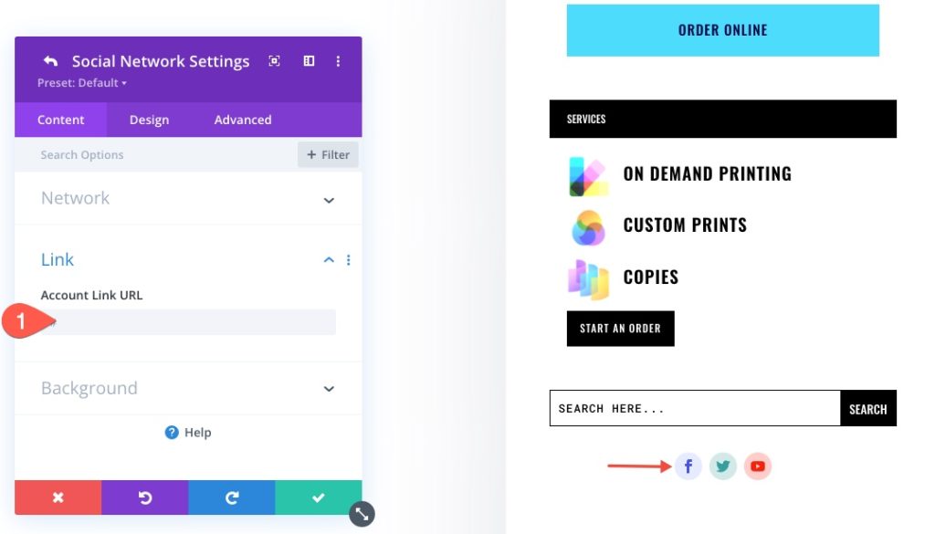 Download a FREE Header and Footer Template for Divi's Print Shop Layout ...