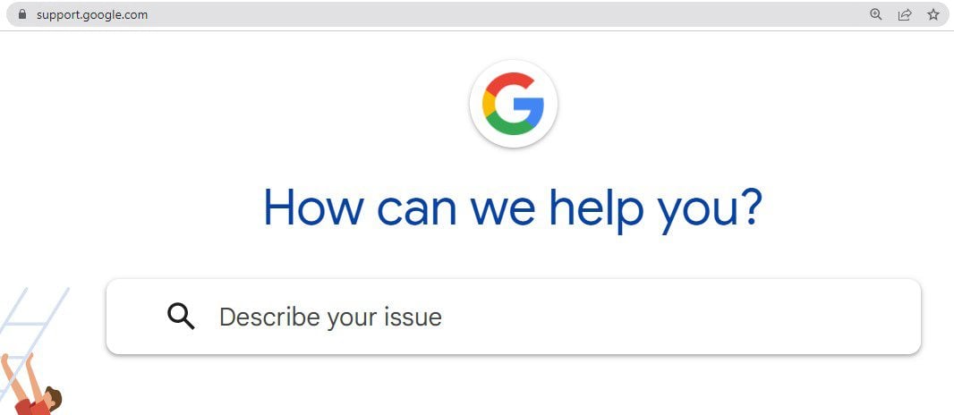 Google's support subdomain