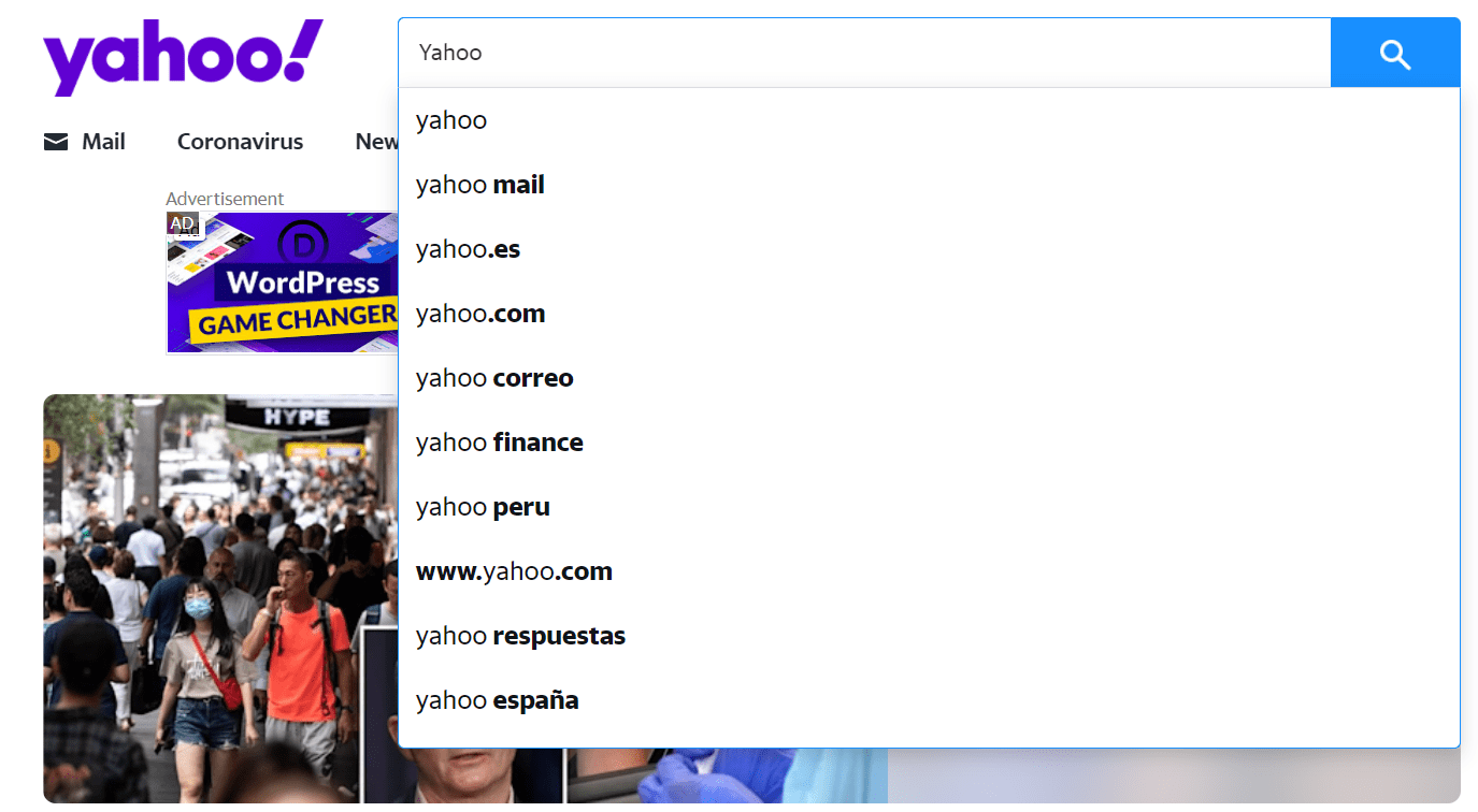Yahoo keyword deals tools