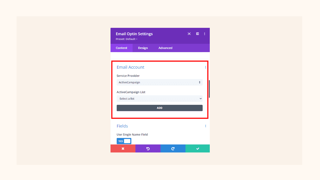 How to Set Up Your Email Account in Divi’s Email Optin Module