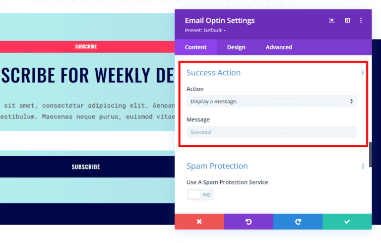Example Redirected Email How to Redirect After Filling Out an Email Optin Form in Divi