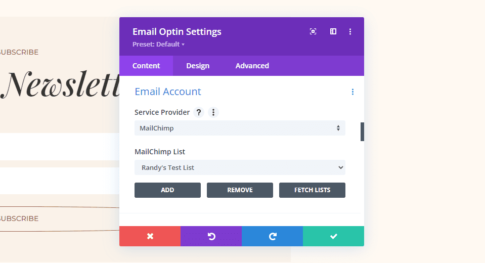 Setting up an Email Account