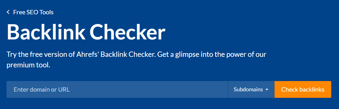 Ahref's Backlink Checker can help you identify competitors for skyscraper content. 