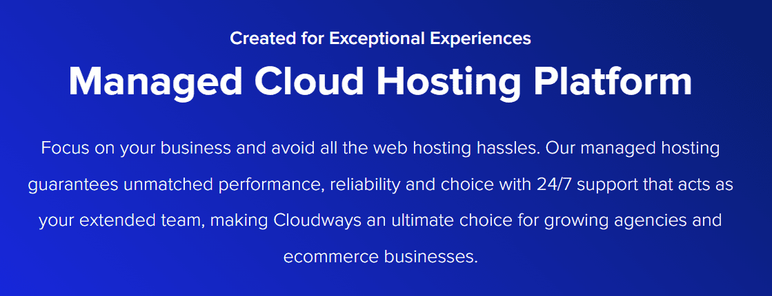 Cloudways is one of the best managed WordPress hosting providers. 