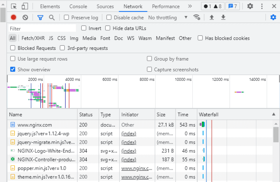 Selecting name in DevTools