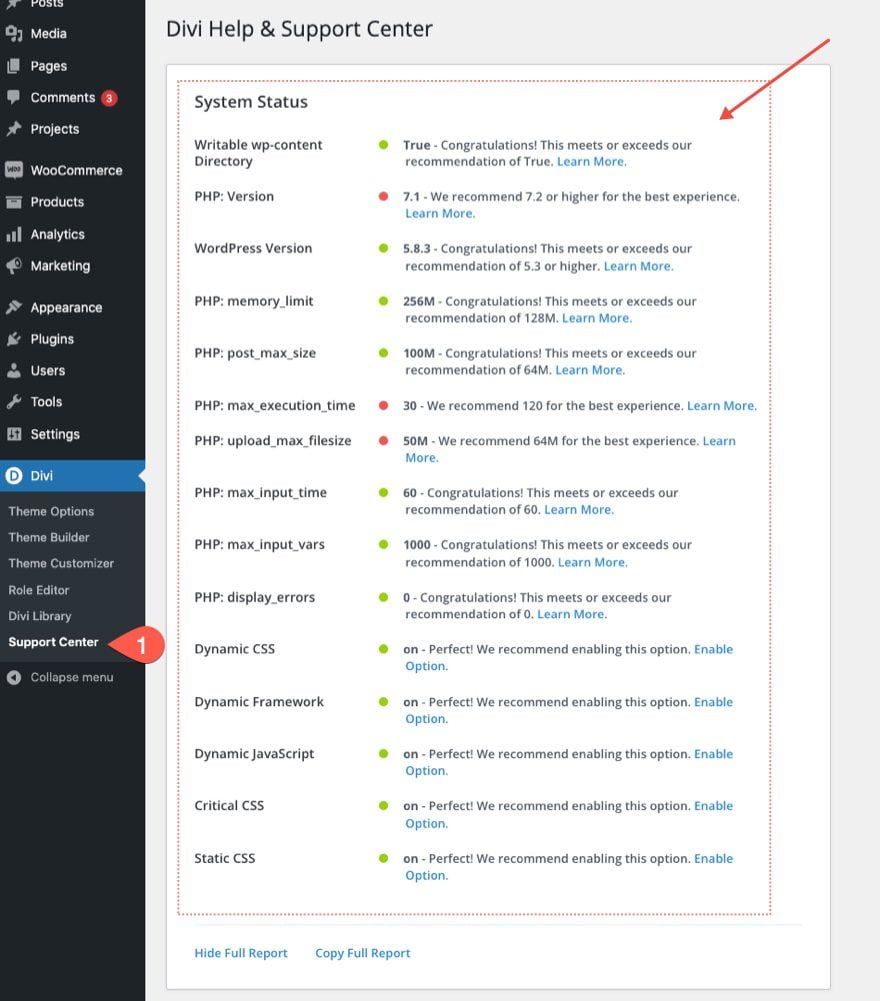 divi hosting requirements