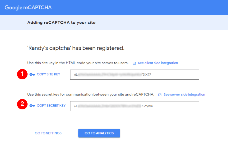 reCAPTCHA v3 Account