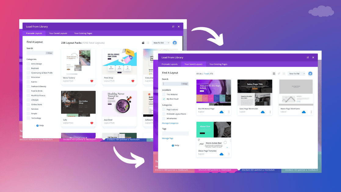How to Transfer Divi Layout Packs to Your Divi Cloud
