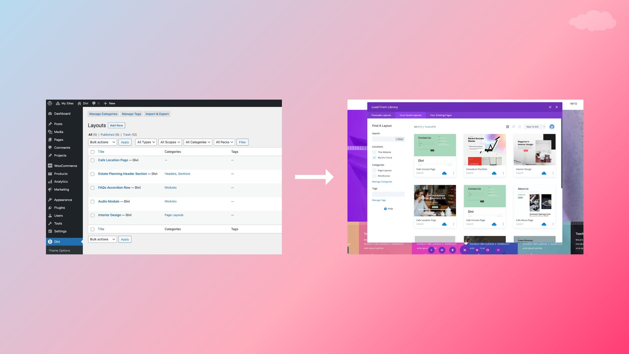 How to Transfer a Local Item to Your Divi Cloud