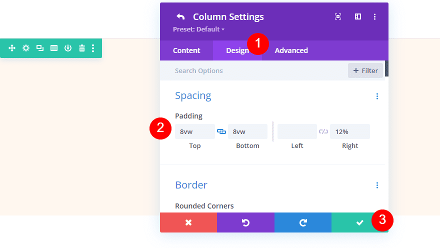 Column Settings