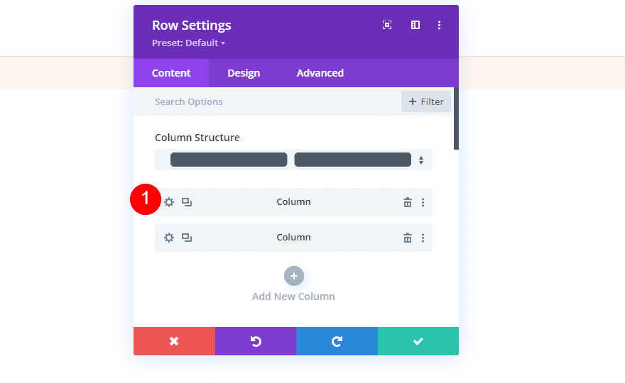 Column Settings