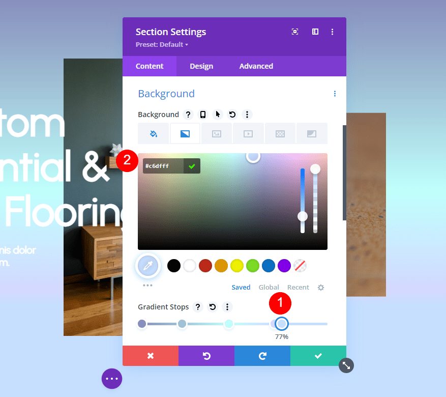 Divi Gradient Builder Example Four