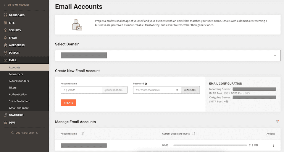 SiteGround site tools