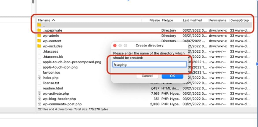 Using FTP With WordPress Staging Site