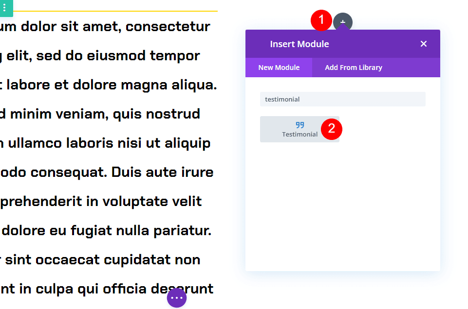 Testimonial Module Settings