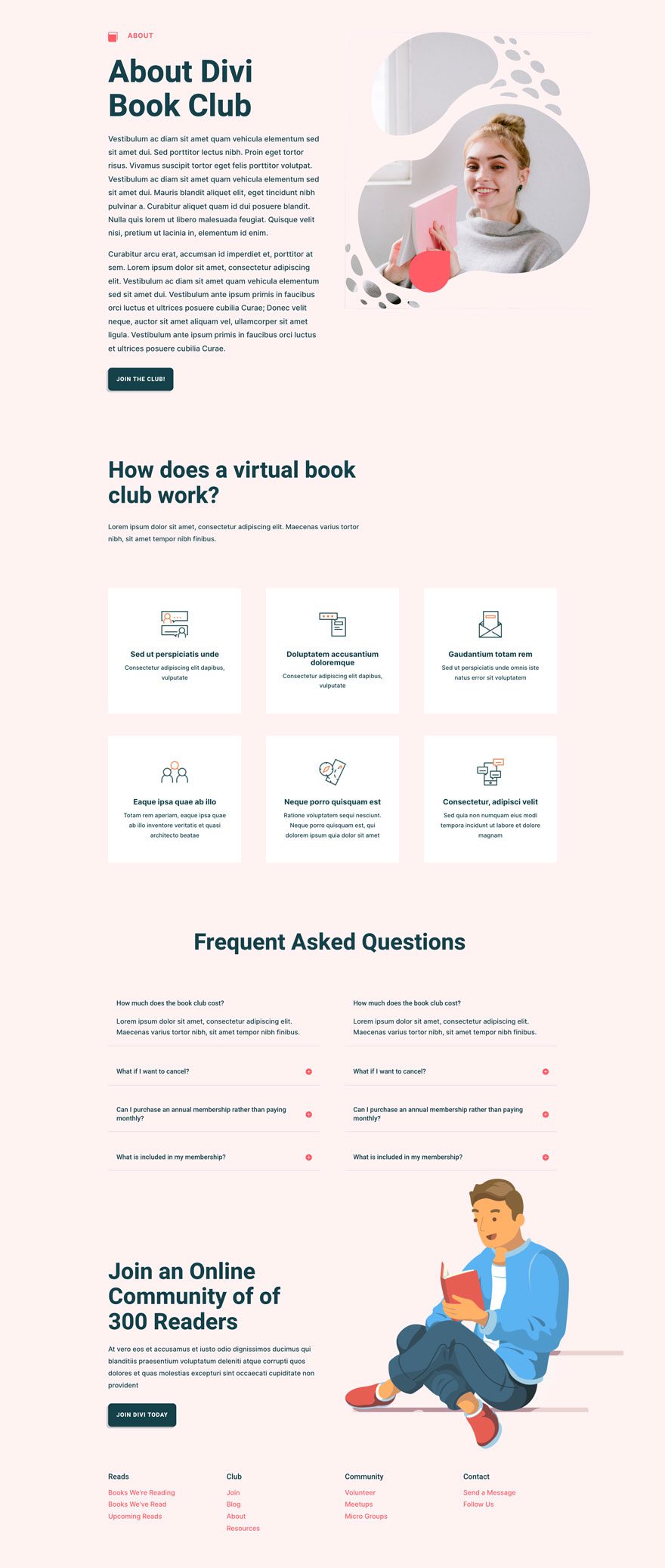 Get a FREE Book Club Layout Pack for Divi 3
