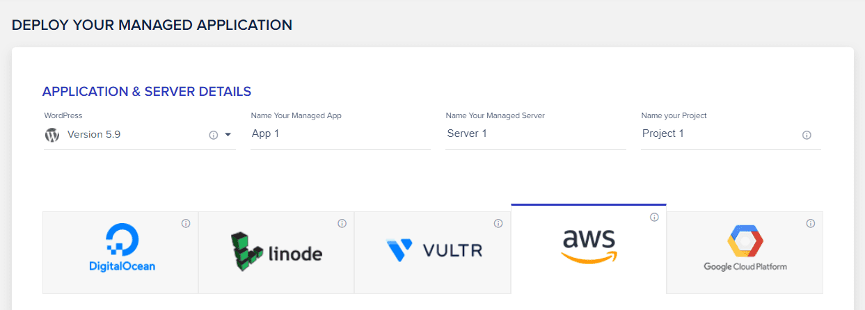 The server settings in Cloudways