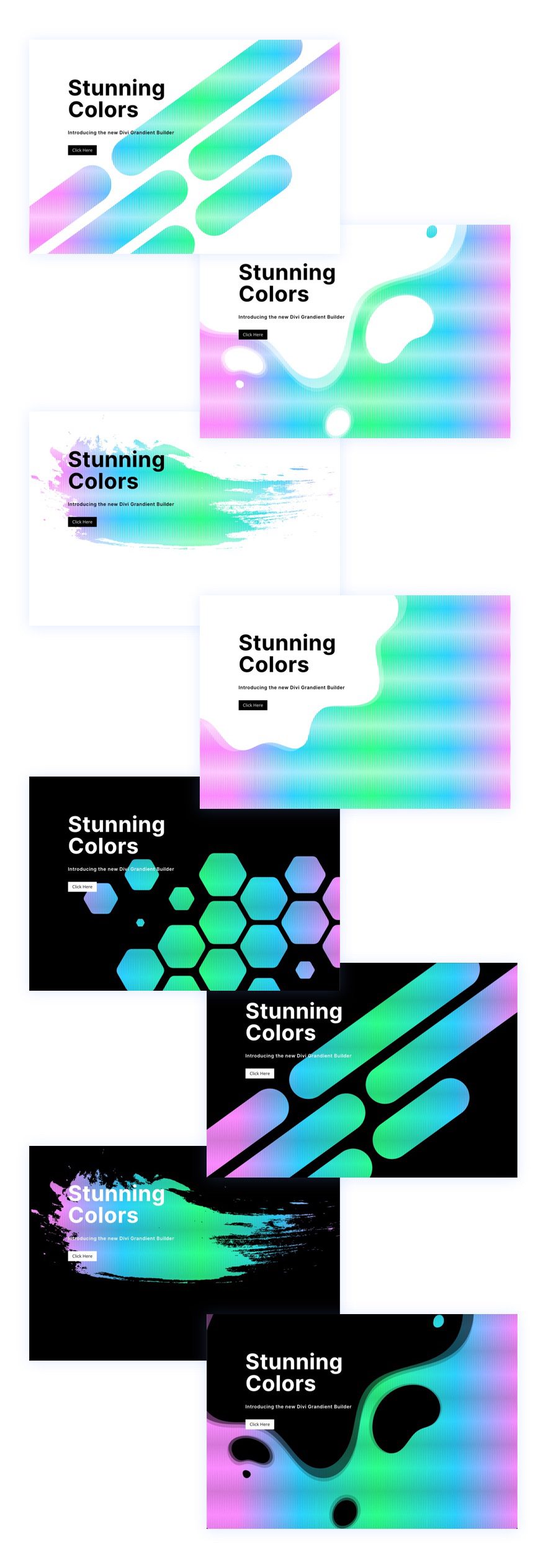 Divi\'s Background Gradient Builder, Masks and Patterns là một công cụ mạnh mẽ để tạo ra những hiệu ứng gradient độc đáo với các mặt nạ và hoa văn cho background trang web của bạn. Điều này giúp trang web của bạn trông đẹp hơn và thu hút khách hàng hơn. Nếu bạn muốn xem thêm về công cụ này, hãy xem hình ảnh liên quan ngay bây giờ.