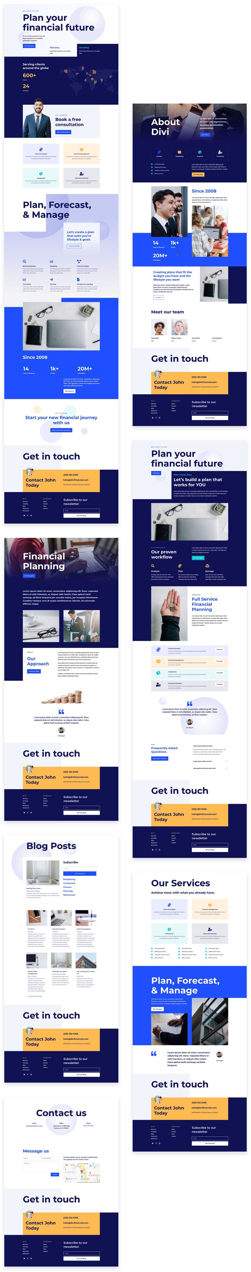 financial services website