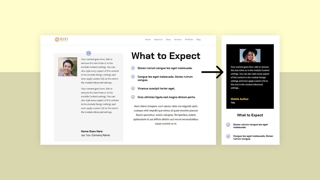 How to Add Responsive Content to Divi’s Testimonial Module