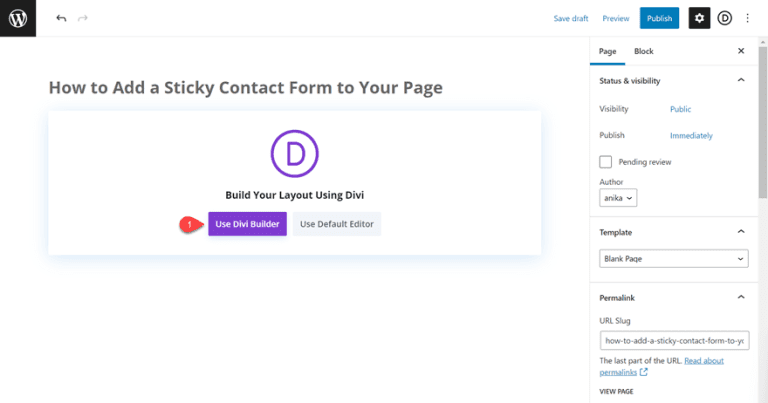 How to Add a Sticky Contact Form to Your Page