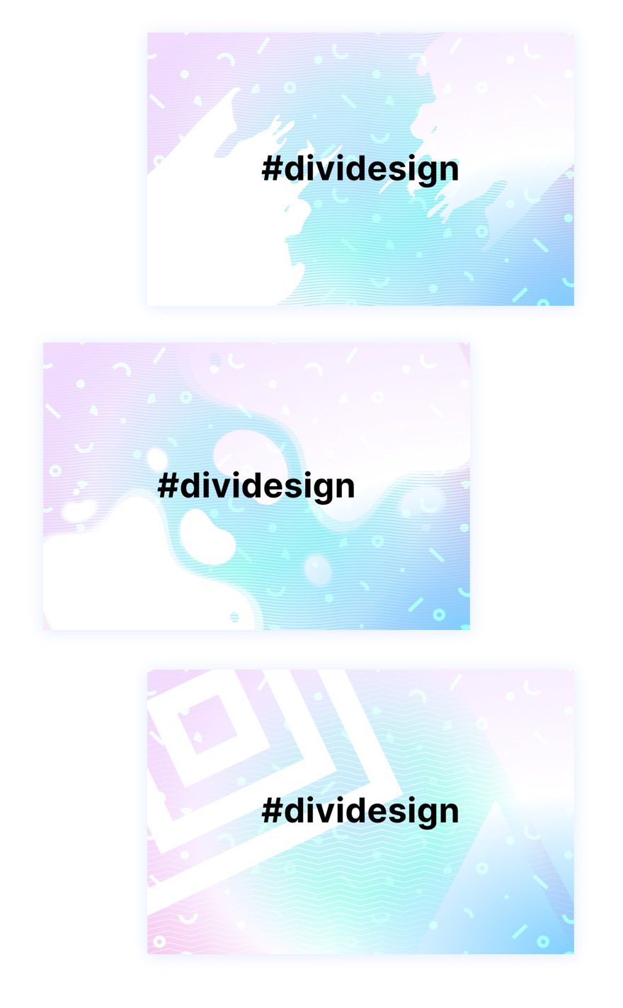 divi background design with two layers of gradients masks and patterns