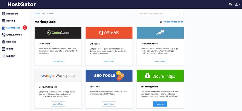 HostGator Marketplace