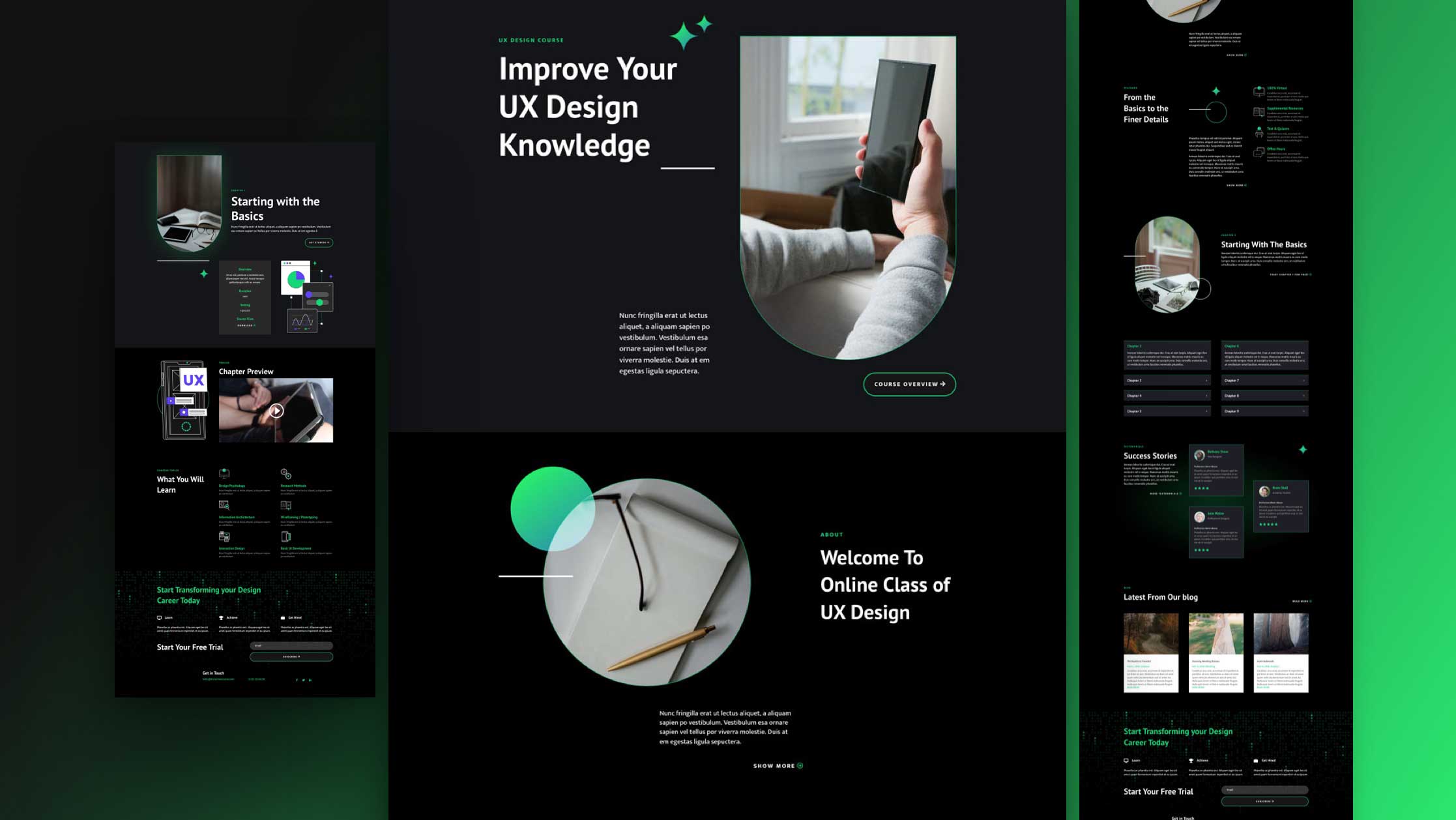 Get a FREE Online Course Layout Pack for Divi