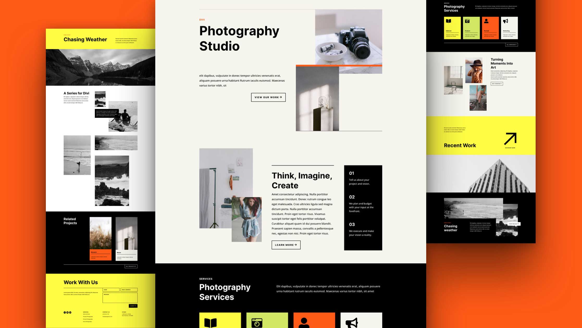 Get a FREE Photography Studio Layout Pack for Divi