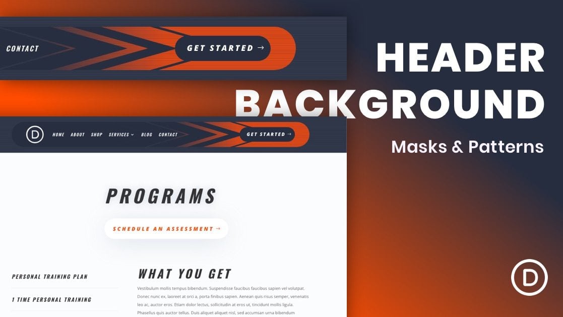 How To Add Background Masks and Patterns to your Divi Header