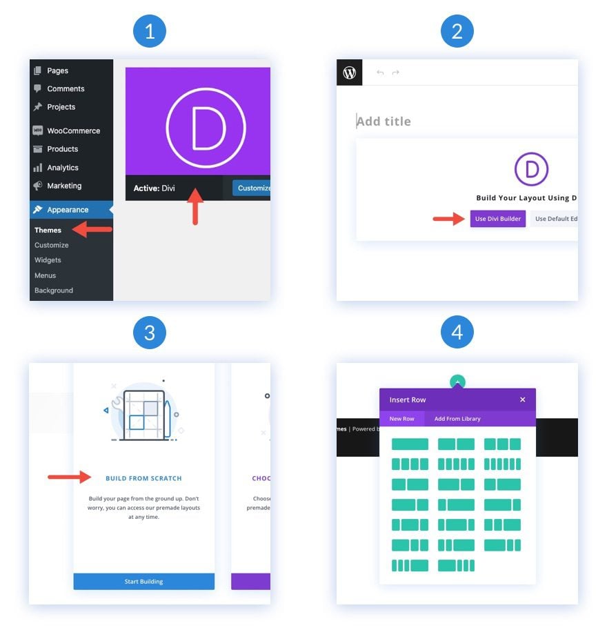 seamless background design transitions in divi