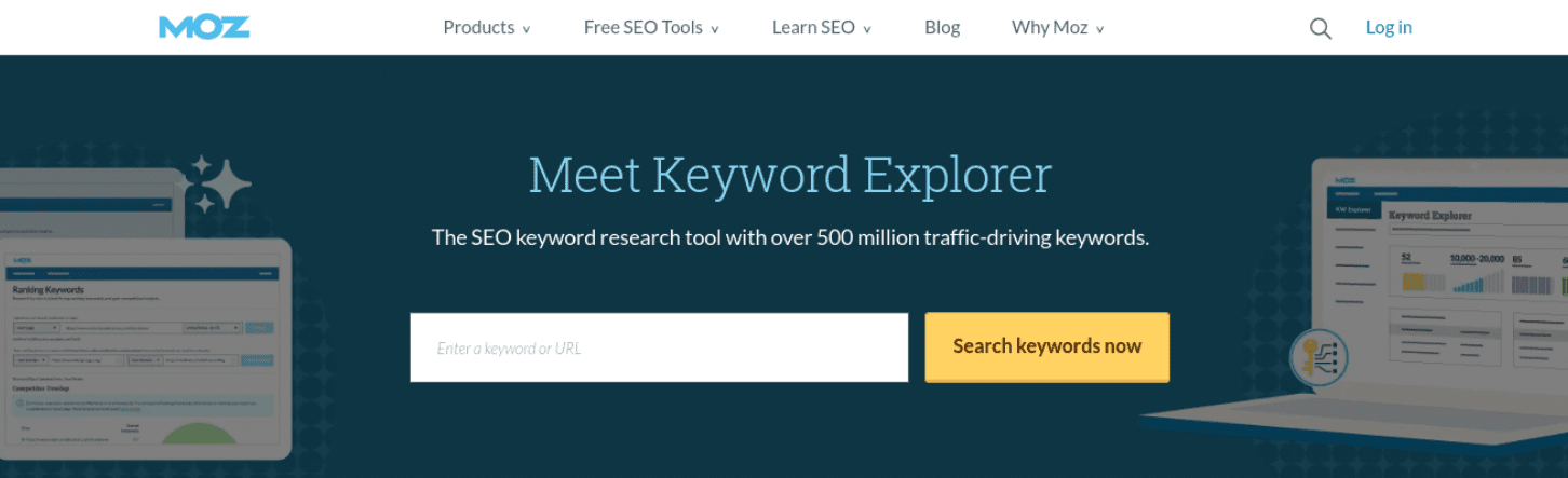 The Moz Keyword Explorer.