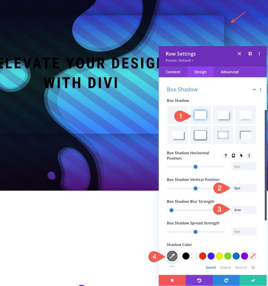 seamless background design transitions in divi