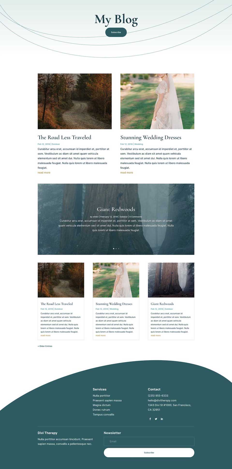 Get a FREE Therapy Layout Pack for Divi