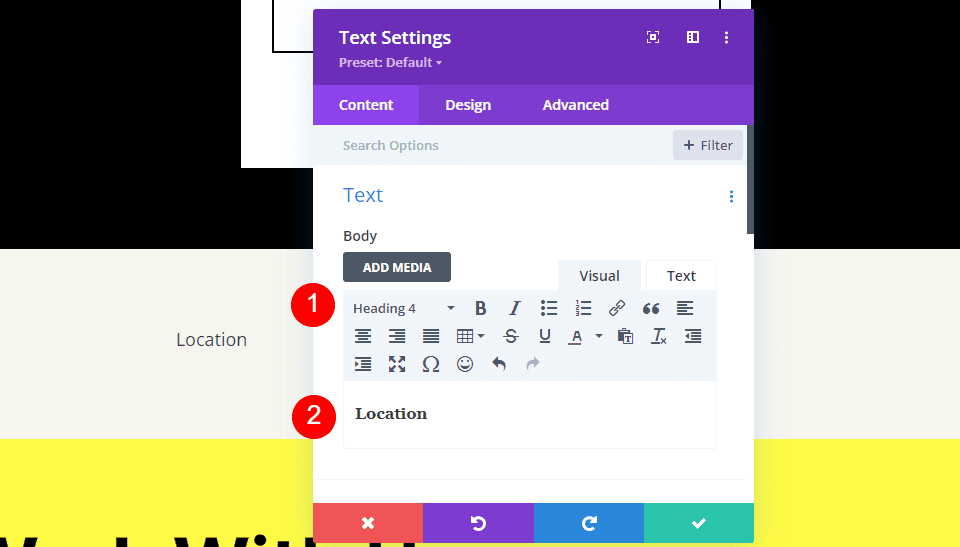 Add a Text Module