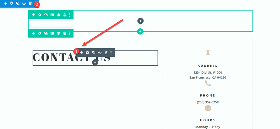 Divi Contact Form Layouts With Inline and Fullwidth Fields Layout 3 Move Text