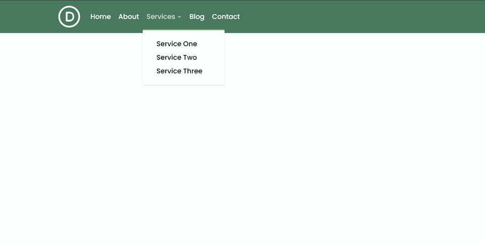 Divi Fullwidth vs Regular Menu Module Fullwidth Desktop